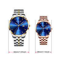 Reloj de Hombre de Acero Inoxidable de 40 mm, Estilo Simple y Moderno, Movimiento Miyota, Minimalista, de Cuarzo, para Negocios, Venta al por Mayor