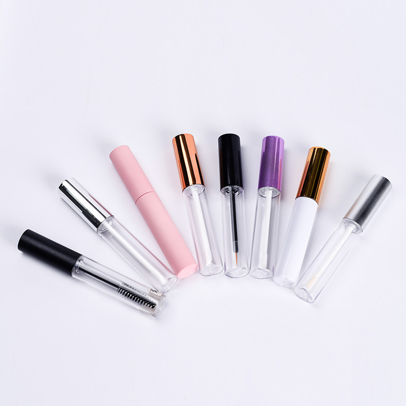 Wholesale 3ml 4ml 5ml 6ml 10ml Empty Eyeliner Eyeliner Lip Gloss Packaging Plastic Mascara Tube With Eyelash Brush