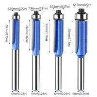 Brocas de Carburo para Fresadora de Madera de 6 mm, 12 mm, 1/4, 1/2, Brocas de Fresado de Madera, Herramientas de Grabado y Tallado