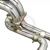 Silencieux d'échappement SDO Performance compatible avec Ferrari 360 F360 3.6L V8 2001-2005 en acier inoxydable Catback avec commande de soupape à vide