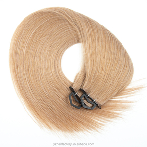 Extensions de cheveux Yuanzhen de haute qualité, 100% cheveux humains bruts, cuticules alignées, invisibles, sans couture, nouvelle tresse russe Genius - Product Image 4