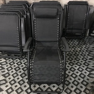 Ensemble de meubles de jardin inclinables Uplion, chaise longue zéro gravité <span class=keywords><strong>avec</strong></span> oreillers et plateaux porte-gobelets - Product Image 5