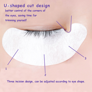 Cotton Sheet <b>Eyelash</b> Extension Eyepad with Lint-Free Gel Patch Hydrogel Eyepatch for Thin <b>Eyelash</b> Pads GZ RTS Bulk Mixed Order - Product Image 2
