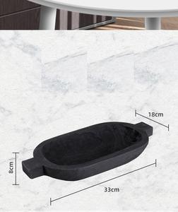 Table de fête vintage en bois de paulownia de 17,5x8,5 pouces avec <span class=keywords><strong>double</strong></span> poignée bol écologique de style sucre Hunan stocké - Product Image 5