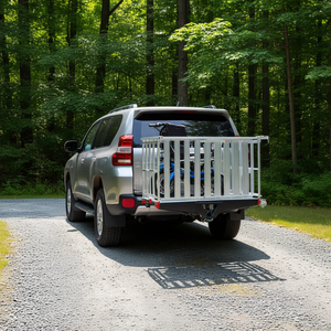 Support de chargement en aluminium pour attelage de remorque, rampe pliante 45,3 x 25,6, support de transport pour scooter électrique 500 lb - Product Image 2