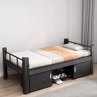 Lit en métal de petite taille de bonne capacité en acier Lit mezzanine simple pour adulte