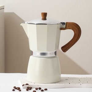 <span class=keywords><strong>Cafetière</strong></span> Moka <span class=keywords><strong>électrique</strong></span> portable en métal avec réservoir à poudre, tasse de rechange, construction en aluminium durable, <span class=keywords><strong>grande</strong></span> <span class=keywords><strong>capacité</strong></span>, couleur blanche - Product Image 2