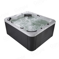 Jacuzzi de grande taille pour jardin, baignoire chaude de luxe, pour 4 ou 5 personnes, usage extérieur, tourbillon, à bas prix