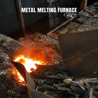 Four de fusion en acier inoxydable pour aluminium, cuivre, plomb, nickel, étain, titane, zinc, laiton, bronze, avec creusets et fours