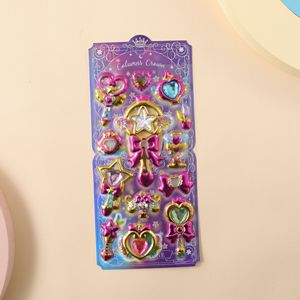 Adesivi 3D Kawaii Delicati con Gemme Dorate per Scrapbooking, Fai da Te, Diari, Cancelleria e Decorazioni Artistiche - Product Image 2