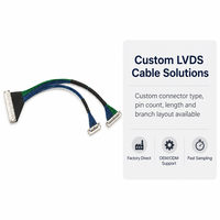 Câble coaxial micro 20 broches à pas de 0,4 mm personnalisé Sino-Media avec connecteur PVC verrouillable et âme en cuivre, modèle 20679-020T-01