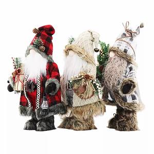 ตุ๊กตาพิโรอาร์สไตล์ชนบท ตุ๊กตาผู้สูงอายุ ของตกแต่งบ้าน งานแฮนด์เมด ตุ๊กตาซานต้าคริสต์มาส ของสะสม ตุ๊กตาซานตาคลอสพลาสติก - Product Image 1