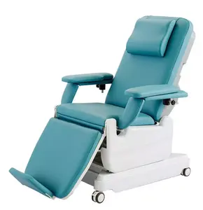 Chaise électrique réglable de haute qualité, chaise de polymérisation de donatrice de prélèvement sanguin de Patient médical d'hôpital à vendre