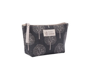 Sac à cosmétiques en toile personnalisé, pochette de maquillage avec fermeture éclair, logo personnalisé - Product Image 3