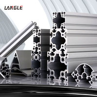 Profilé en aluminium anodisé léger 4040, rail standard européen pour la construction de structures d'imprimantes 3D et d'équipements d'automatisation