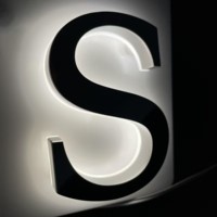 Personalizado al aire libre impermeable LED iluminado acrílico Metal casa números signos hogar nombre figuras transformador hospitales