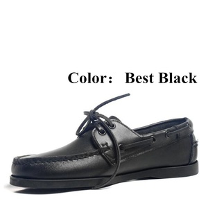Scarpe Nautiche Retrò da Uomo e <span class=keywords><strong>Donna</strong></span>, <span class=keywords><strong>Mocassini</strong></span> da Vela Allacciati in Vera <span class=keywords><strong>Pelle</strong></span> Traspirante, Scarpe Primaverili - Product Image 5
