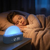 Réveil lumineux optimisé avec modes de couleur RVB de pointe, horloge d'ambiance innovante pour chevet, personnalisable