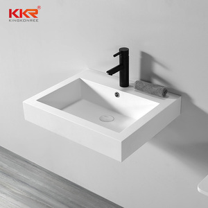 Lavabos en gros pour l'Europe, surface solide, lavabo mural suspendu, lavabo de salle de bain - Product Image 1