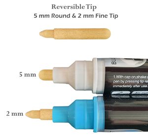 Marqueurs à craie liquide non toxiques à prix réduit, 8 couleurs, écriture fluide, pour dessin et écriture - Product Image 4