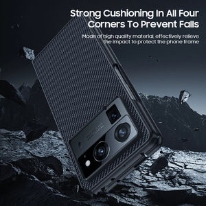 Coque de Téléphone en <span class=keywords><strong>Fibre</strong></span> de Carbone Anti-Choc pour Tecno Phantom V Fold2 – Étui de Protection pour Tecno VFold2 - Product Image 6