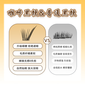 Pestañas Postizas Individuales Iakanaku Cluster Lashes, 10 Filas, Estilo Conejo de Nueve Colas, Aspecto Natural - Product Image 5