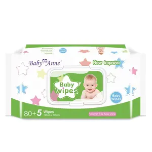 Bébé Anne nouveau produits d'hygiène jetables, lingettes pour bébé 150x200 MM, paquet de 80 pièces