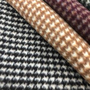女性用ドレス生地680グラム/メートル450gsm 30% ウール60% ポリエステル片面ハウンドストゥース - Product Image 6