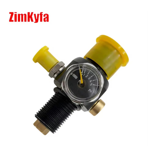 Régulateur de pression pour bouteille de CO2 Zimakyfa en alliage d'aluminium, filetage M18*1.5, entrée 3000 PSI, sortie 800 PSI, modèle noir - Product Image 6