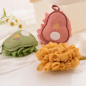 Bola de baño suave en forma de pera de color caramelo, nuevo estilo, no dañino, para fregar el cuerpo, cepillos de baño de burbujas, esponjas, depuradores - Product Image 1