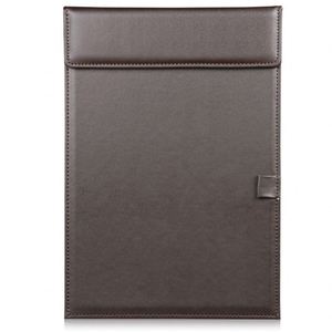Custom Logo Office Document <b>Folder</b> <b>A4</b> PU <b>Leather</b> Clipboard with Pen Holder for Corporate Meeting - Product Image 4