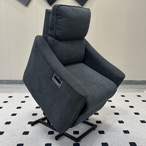 Fauteuil inclinable électrique en bois écologique, design pliable, fonctionnalités réglables, charge USB sans fil pour salon, chambre à coucher - Product Image 1