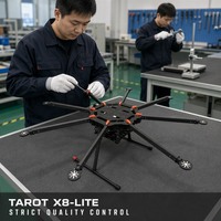 Kit de châssis nu en fibre de carbone Tarot X8-Lite Octocopter 1050 mm entre-essieux pour pièces de rechange d'avions multirotors UAV RC