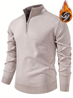 Pull à col montant pour homme en maille tricotée décontractée, coupe ajustée, col roulé, pull polo, vente en gros, automne-hiver 2025
