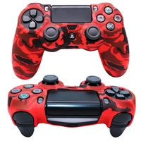 Coques en silicone camouflage pour PS4, coque de protection en silicone pour PS4, étui anti-poussière pour PS4