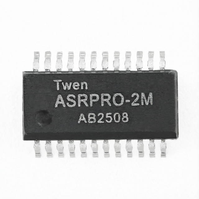 ASRPRO Smart Voice Chip AI Core 4M/2M Flash High-Performance Low-Power 32-Bit RISC Microcontroller for Offline Voice Recognition