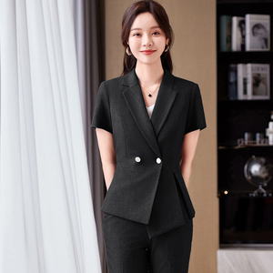 Verano nuevo estilo profesional gerente traje <span class=keywords><strong>de</strong></span> mujer ropa <span class=keywords><strong>de</strong></span> <span class=keywords><strong>trabajo</strong></span> <span class=keywords><strong>de</strong></span> <span class=keywords><strong>Hotel</strong></span> Formal <span class=keywords><strong>para</strong></span> <span class=keywords><strong>trabajo</strong></span> <span class=keywords><strong>de</strong></span> <span class=keywords><strong>recepcionista</strong></span> - Product Image 3