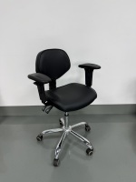 Chaise ergonomique pour hygiéniste dentaire, tabouret de dentiste et tabouret d'assistant, chaise mobile réglable pour dentiste avec dossier large