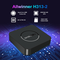 Boîtier TV Topleo Quad Core avec télécommande vocale, prise en charge du Wi-Fi 6 8K, Android TV Box Android 13, décodeur Android TV, Smart TV Box