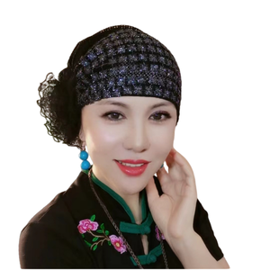 Arab Style Wrap Printed <b>Elastic</b> <b>Lace</b> Headscarf Muslim Cap for Women Custom Logo Beach Adults Sleep Twist Bonnet Hats - Product Image 1