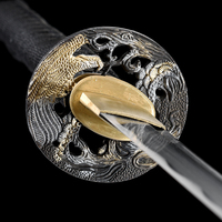 Nouvelle Katana noire en bambou faite à la main 2026, Art de la laque innovant, Finition exquise, Cadeau de luxe ou objet de collection