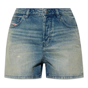 -شورت صيفي غير رسمي فضفاض عالي الخصر للنساء بنمط جينز صديق مثير مع إلهام واسع الساق للشارع - Product Image 1