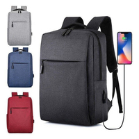 Sac à dos pour ordinateur portable pour hommes, sac à bandoulière pour étudiants, sac à dos professionnel avec port USB, OEM acceptable