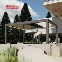 Auvents rétractables en aluminium étanches motorisés Volet roulant Patio Jardin Balcon Décoration extérieure Pergola rétractable