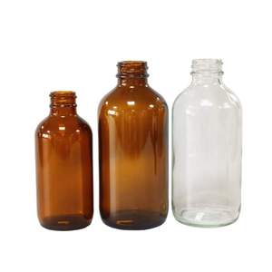 Nouveau Vide 100ml 200ml Transparent Ambre Verre Shampooing Pompe Bouteille Cosmétique Emballage pour Cosmétiques Paquet - Product Image 4