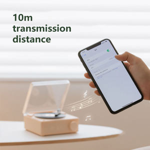 New Retro Vinyl Record Style <b>Wireless</b> Speaker Multi Function LED Digital <b>Alarm</b> Clock TF AUX Desktop Mini Audio Sound Box - Product Image 6