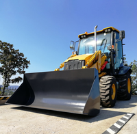 Machines de terrassement de haute qualité, haute charge, haute performance, chargeuse 7,6t 766A, chargeuse-pelleteuse avec chargeuse de 1m³, pelle de 0,3m³