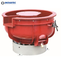 Machine de finition vibratoire en acier inoxydable, forme de bol, surface métallique, ébavurage, polissage par vibration, vibreur