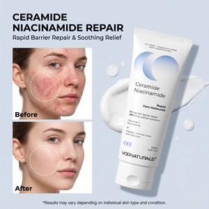 Crème Hydratante Visage Marque Blanche Double Réparation à la Céramide, Niacinamide et <span class=keywords><strong>Eau</strong></span> <span class=keywords><strong>Thermale</strong></span> Prébiotique - Product Image 6