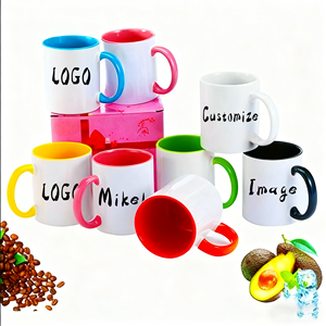 Tasses de Noël 11oz, motif nœud et feu de camp, en céramique sublimable et émaillée, pour café, Halloween, avec logo personnalisé, compatibles lave-vaisselle et micro-ondes, style américain - Product Image 1